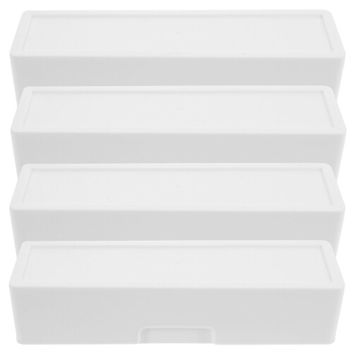 12Pz Contenitore Desktop Bianco Per Cosmetici E Articoli Casa 2