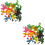 48Pz Rane Piccole Colorate Per Decorazioni E Regali 8