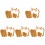 5Set Costume Animal Cosplay Conorecchie E Coda in Tessuto 4