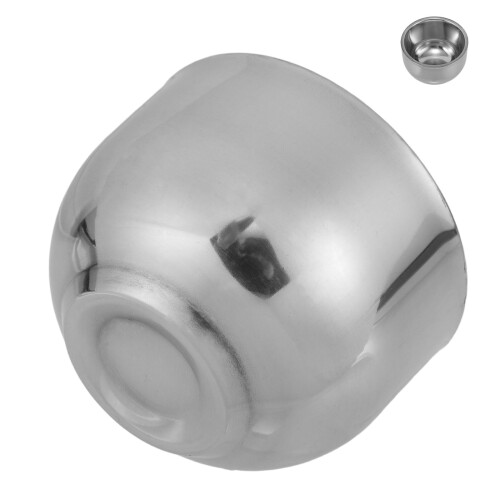 5Pz Ciotola Barba Argento Design Compatto Facile Pulire 2
