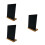 3Pz Mini Lavagna in Legno Nero, Decorativo E Riutilizzabile 8
