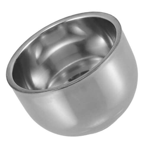 5Pz Ciotola Barba Argento Design Compatto Facile Pulire 1