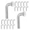 100Pz Pin Blocca Scaffali J Bolt Per Pallet 2