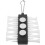 3Pz Porta Tee Golf in Bianco Con Appendi 3
