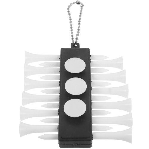 3Pz Porta Tee Golf in Bianco Con Appendi 2