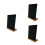 3Pz Mini Lavagna in Legno Nero, Decorativo E Riutilizzabile 4