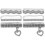 6Pz Eleganti in Silicone Argento Per Bracciale Orologio 4