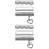 6Pz Eleganti in Silicone Argento Per Bracciale Orologio 7