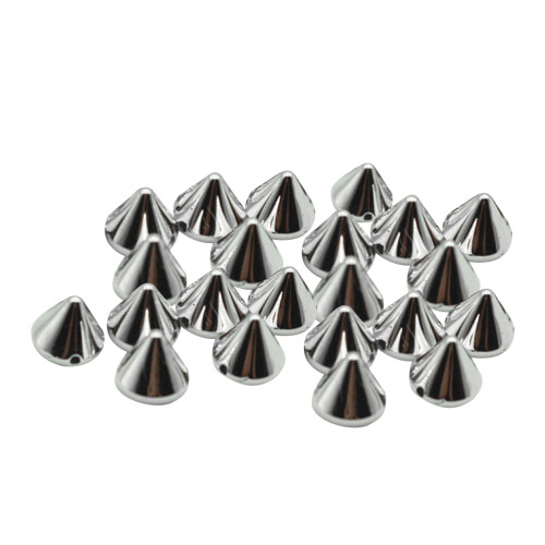 400Pz Perline Spacer Argento Per Decorazioni Punk Gioielli E Borse