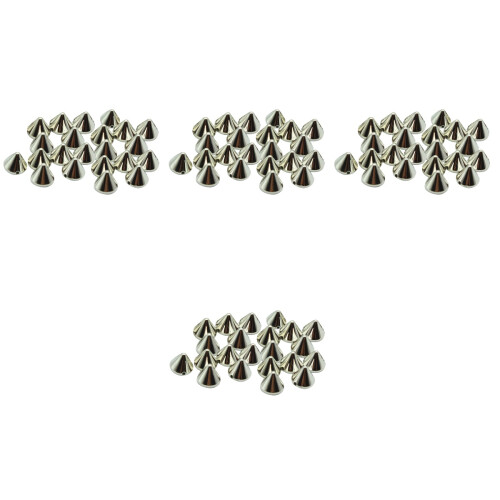 400Pz Perline Spacer Argento Per Decorazioni Punk Gioielli E Borse 2