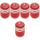 5Pz Valvola Acciaio Inox Rosso Design Unico E 6