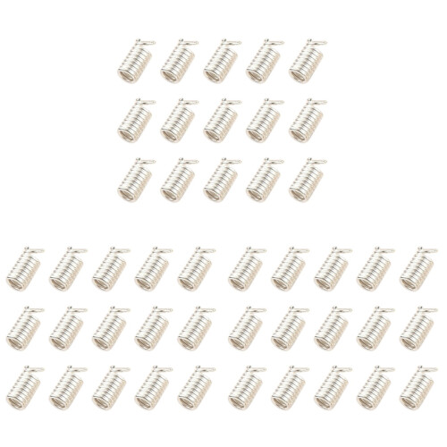 15Conf Clip Fermaglio Argento Per Creazioni Collane E Bracciali DIY 1