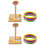 2Pz Gioco Lanci Anelli Legno Animali 5