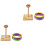 2Pz Gioco Lanci Anelli Legno Animali 3