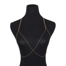 3Pz Gioiello Corpo Dorato Leggero Con Paillettes Per Alla Moda