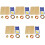 5Set Geoboard in Legno Per Bambini Strumento Educativo 5