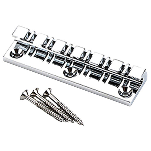 2Pz Ponte Sella Chitarra Metallico Argento Per 12 Corde, Robusto
