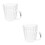 2Pz Tazza Latte Chiaro Multifunzione Per Casa 9