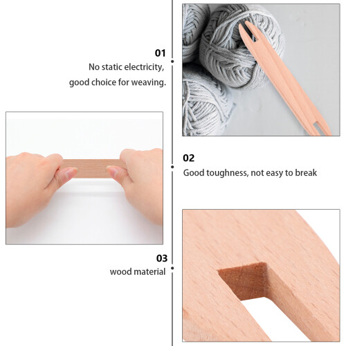 4Pz Ferri Da in Legno Naturale Per Sciarpe E Tappeti 1