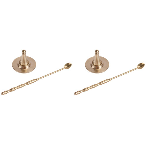 2Set Per A Cono in Rame Con Cucchiaio, Set DIY Dorato 1