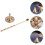 2Set Per A Cono in Rame Con Cucchiaio, Set DIY Dorato 7