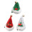 12Pz Fermagli Cappello Natale Materiale Per 1