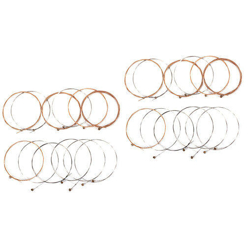 24Pz Corde Acciaio Inox Chitarra 12 Stringhe Resistenti Vari 2