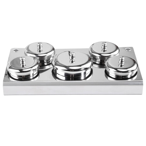 10Pz Mini Coppe Crystal Unghie Materiale Premium Argento