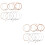 24Pz Corde Acciaio Inox Chitarra 12 Stringhe Resistenti Vari 5
