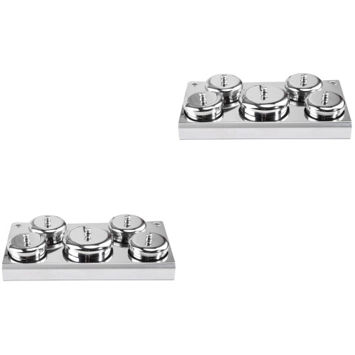 10Pz Mini Coppe Crystal Unghie Materiale Premium Argento 2