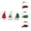 12Pz Fermagli Cappello Natale Materiale Per 11