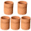 5Pz Organizer Scrivania in Rattan Marrone Per Penne E 2
