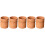 5Pz Organizer Scrivania in Rattan Marrone Per Penne E 9