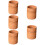 5Pz Organizer Scrivania in Rattan Marrone Per Penne E 11