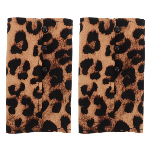 2Paia Maniche Polso Leopardo Staccabili Per E Occasioni