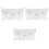 3Pz Clutch Jelly Trasparente Borsa Sera Resistente 3