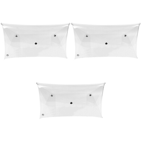 3Pz Clutch Jelly Trasparente Borsa Sera Resistente 2