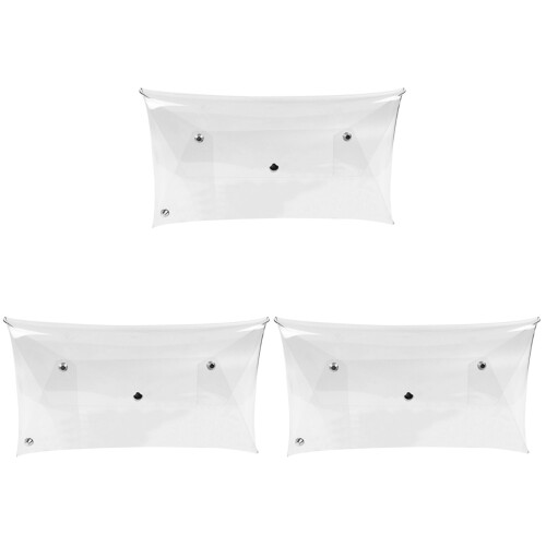 3Pz Clutch Jelly Trasparente Borsa Sera Resistente 1