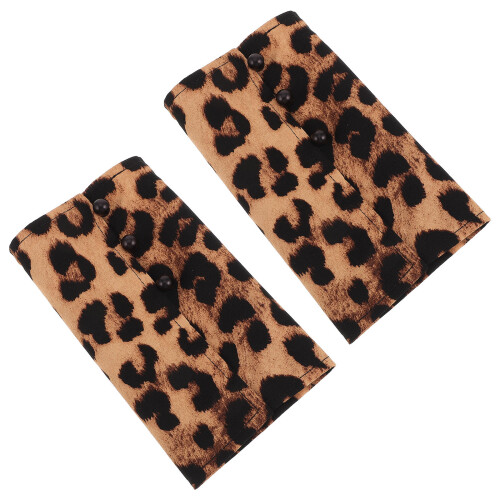 2Paia Maniche Polso Leopardo Staccabili Per E Occasioni 2