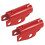 10Pièces Kit Poignées Hydraulique Fer Rouge Résistant Usage Auto 2