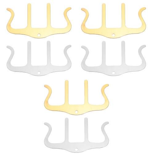 6Pz Clip Note Musicali in Metallo Pratiche E Resistenti 2