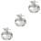 3Pz Vasetti in Per Nail Art, Resistenti E 7