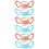 6Pz Manici Latte Silicone Rosa E 8