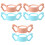 6Pz Manici Latte Silicone Rosa E 3