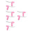 8Pz Leve Bici Rosa Compatibili Multimodello Resistenti 7