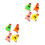 8Pz Clips Pulcino Mini in Ferro E Panno Per Party 8