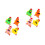 8Pz Clips Pulcino Mini in Ferro E Panno Per Party 9