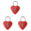 3Pz A Combinazione Cuore Multiuso Per Valigie E 2
