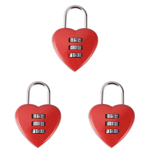3Pz A Combinazione Cuore Multiuso Per Valigie E 1