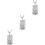 3Pz Collana in Argento Resistente Per 5